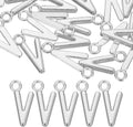uxcell Letter Charm, Alloy Letter Initial Alphabet Charm for DIY Crafts Jewelry Making Bracelet Earrings Necklace