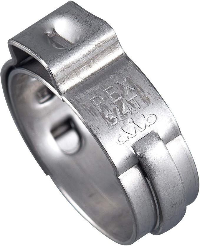 100 piece EFIELD 3/4-inch Pex Crimp Cinch Clamp Rings | Stainless Steel - Image 7