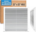 Fits 22x22 Hole | Aluminum Return Air Grille by Handua | Vent Cover Grill by Handua