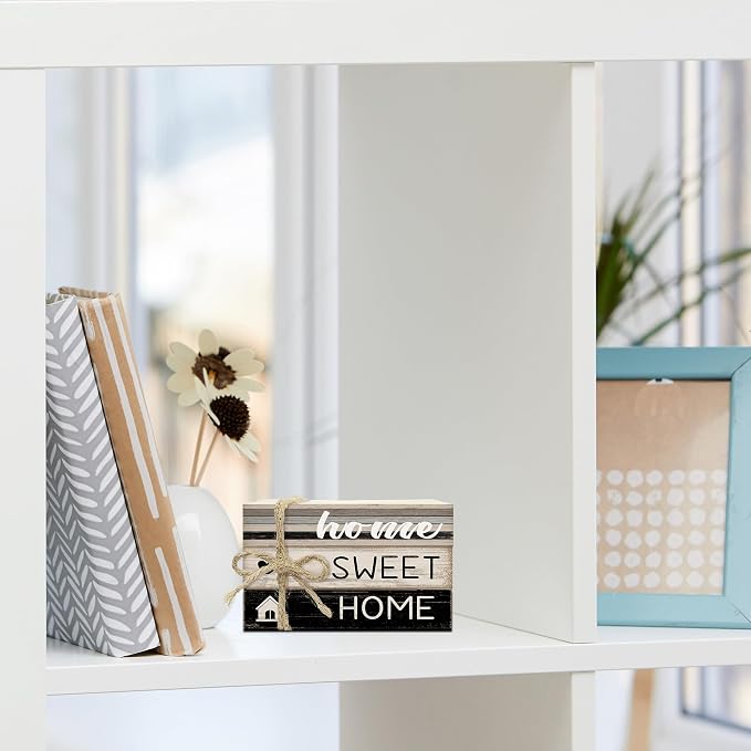 Mini Decorative Books For Home Decor, Small Wood Book Stack For Table Decor - Image 4