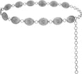 FIORETTO Metal Waist Chain Link Belt for Women Western Cowgirl Boho Turquoise Belts for Dress Jeans Country Concert Outfit