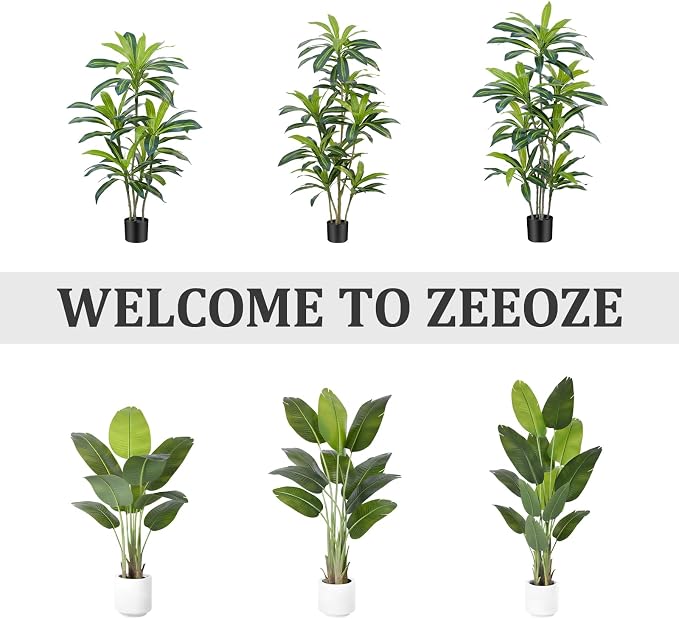 Artificial Bird of Paradise Plant 6.5Ft Tall Fake Tropical Palm Tree Large Fake - Image 9