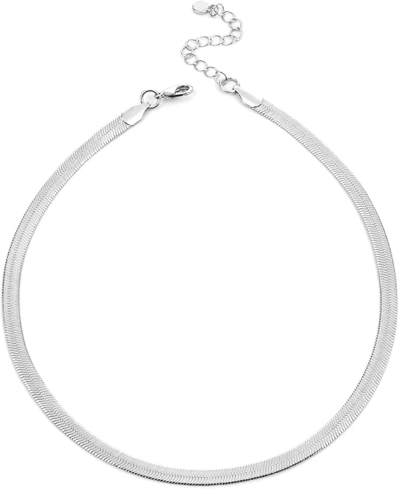 Natural Freshwater Baroque Pearl Necklace 14K Gold Plated Dainty Choker Necklace for Women Girls Snake Chain/Cuban Link/Paperclip/Ball Beaded Chain/Tennis Chain Fashion Jewelry for Gift