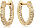 MYEARS Women Earrings Gold Huggie Hoop Ear Stud Cuff 14K Small Simple Hypoallergenic Everyday Jewelry