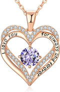 18K Rose Gold Necklaces for Women Birthday Gifts for Women Jewelry for Women Birthday Gifts for Wife Girlfriend Daughter Wife Birthday Gifts for Anniversary Mothers Day Christmas Valentines Gifts