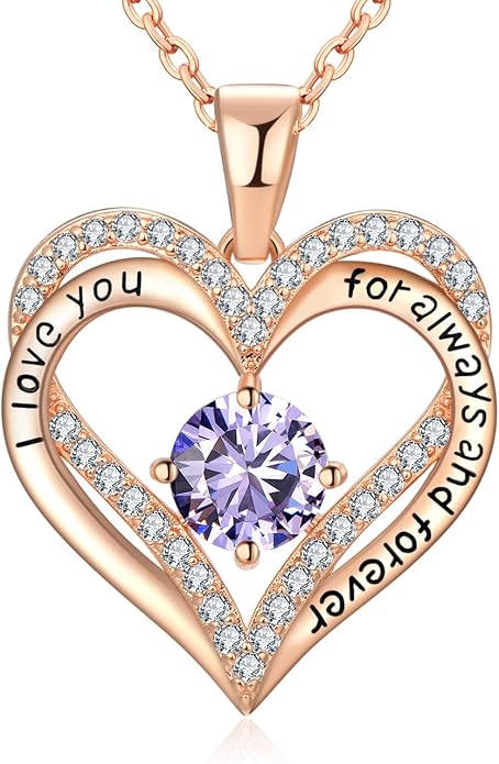 18K Rose Gold Necklaces for Women Birthday Gifts for Women Jewelry for Women Birthday Gifts for Wife Girlfriend Daughter Wife Birthday Gifts for Anniversary Mothers Day Christmas Valentines Gifts