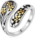 Spoon Rings for Women 925 Sterling Silver Sunflower Adjustable Thumb Spoon Rings Celtic Knot Promise Engagement Statement Boho Vintage Finger Open Antique Rings Jewelry