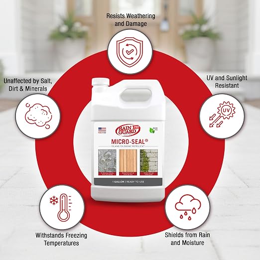 Rainguard Pro Micro-Seal Water Repellent Sealer, Breathable Silane Siloxane - Image 4