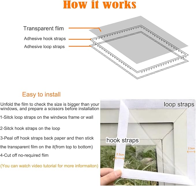 Adjutsable Window Insulation Kit 74inX79in - Image 3