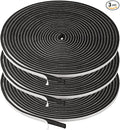 3 Rolls Weather Stripping, 1/4 Inch Wide X 1/8 Inch Thick Foam Seal Tape High by YIJUHOU