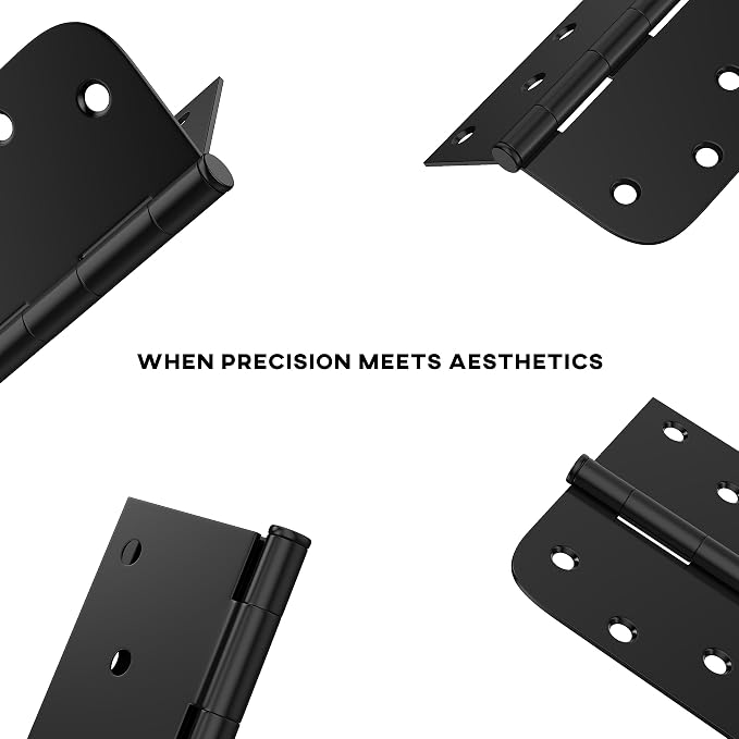 goldenwarm 48 Pack 4in Black Door Hinges Interior Door Hinges Black Matte 4 x 4 - Image 4