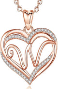 INFUSEU Unique Initial Necklaces for Women Girls Small Heart Letter Jewelry, Meaningful Personalized Gifts