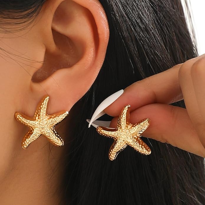 Seashell Starfish Earrings Beach Jewelry for Women Pearl Drop Shell Earrings Ocean Beachy Fashion Accessories Womens Summer Outfits 2026 Tropical Vacation Outfits Beach Vacation Clothes Dresses