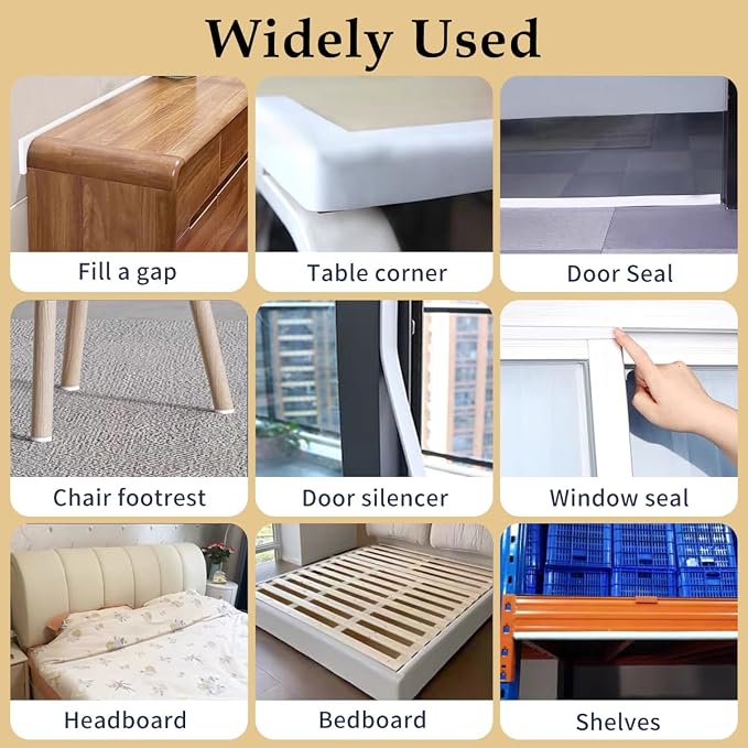 Weather Stripping Door Seal White, 2Inch Wide X 1/4 Inch Thick, Air Conditioner - Image 6