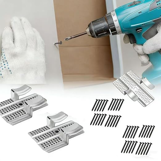 20 Pack Drywall Repair Clips, Easy Drywall Repair Kit, Stainless Steel Wall by Unknown