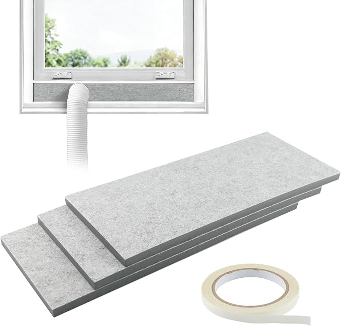 Double Layer Insulation Foam Panels, Portable Air Conditioner Window Vent Kit by Unknown