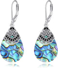 Abalone Shell Dangle Drop Earrings for Women 925 Sterling Silver Filigree Bohemian Earrings Jewelry Gift