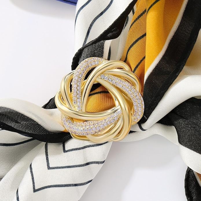 Flower Floral Brooch Pin Pearl Rhinestone Crystal Brooches Pins Scarf Brooch Clip Christmas Lapel Pin Dress Accessories for Women