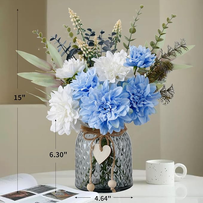Fake Flowers in Vase, Faux Flowers in Vase, Table Centerpieces - Image 3