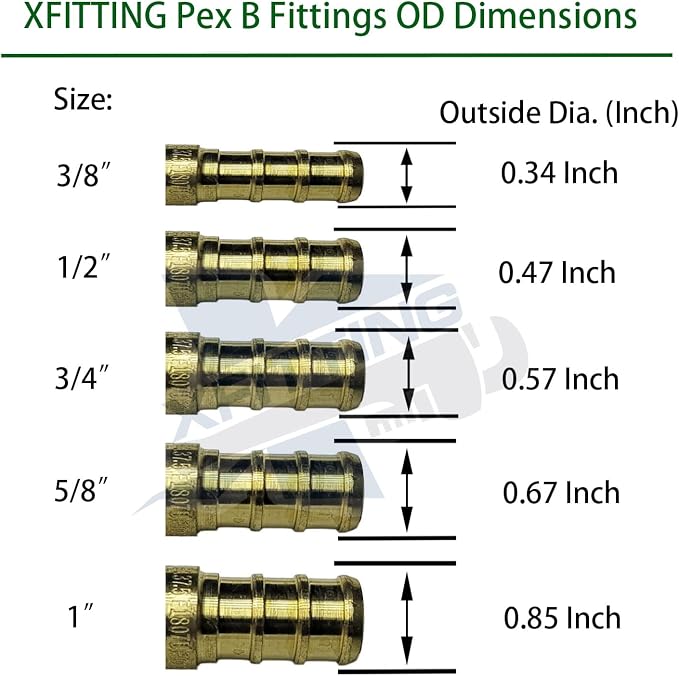 10 Pack XFITTING 1/2" Pex Mini Angle Ball Valve, Full Port, 1/4 Turn - Image 2