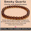 AD Beads Handmade Gemstone Stretch Elastic Bracelet Crystal Healing Reiki Nature's Beauty and Spiritual Essence Unisex