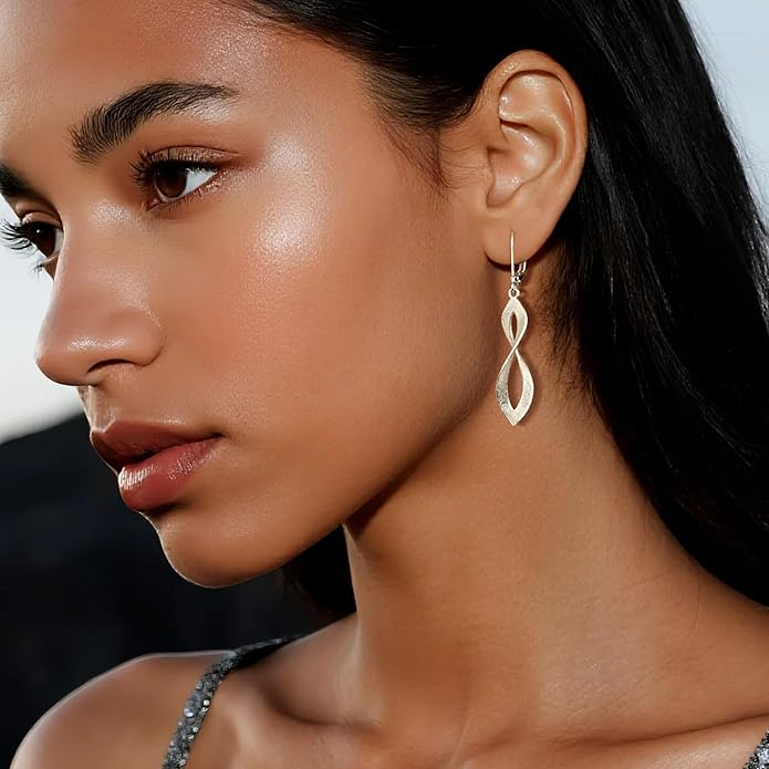 925 Sterling Silver Teardrop Dangle Earrings for Women Leverback Drop Dangle Earrings Jewelry Hypoallergenic Sterling Silver Teardrop Earring for Women Gifts