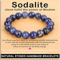 AD Beads Handmade Gemstone Stretch Elastic Bracelet Crystal Healing Reiki Nature's Beauty and Spiritual Essence Unisex