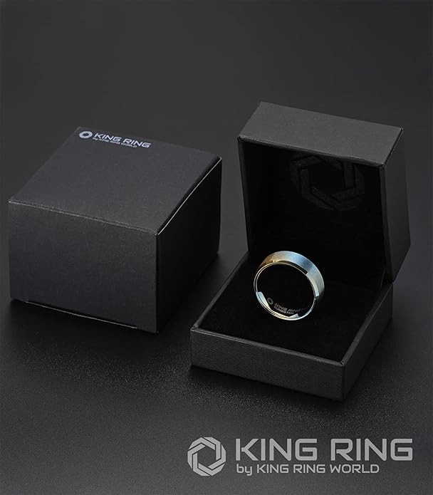 King Ring Tungsten 4/6/8/10mm Rings – Super Polished Matt Finish Tungsten Rings – Designed in USA