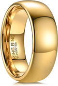 King Ring Tungsten 4/6/8mm Rings – Super Polished Finish Tungsten Bands – Designed in USA