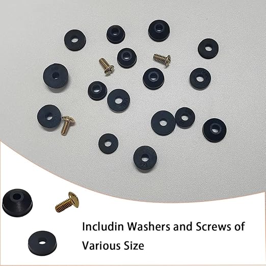 116 PCS Faucet Washers Assortment Kit, Flat & Beveled Rubber Faucet Washers | - Image 5