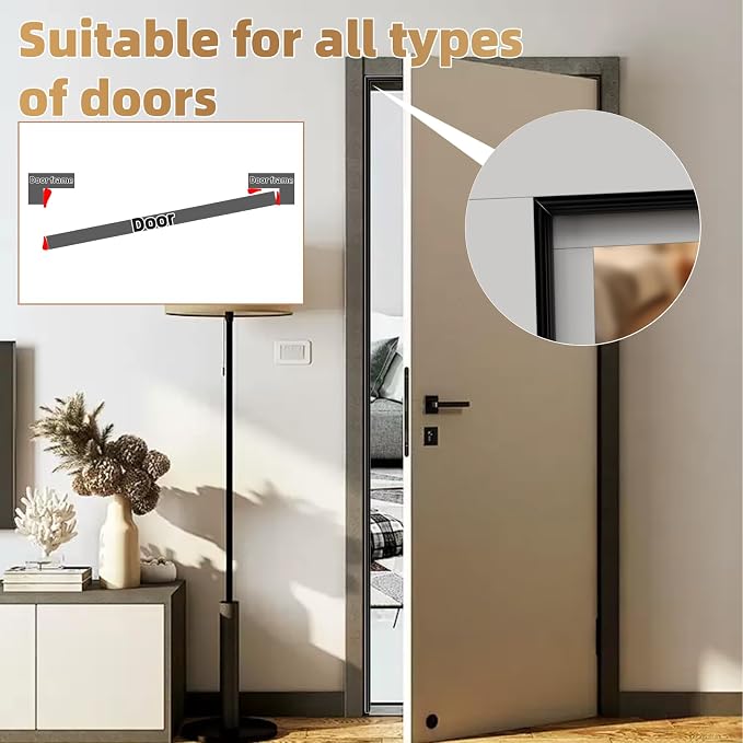 Kneelisa 118” Wedge-Shape Foam Window Weather Stripping Door Seal | - Image 5