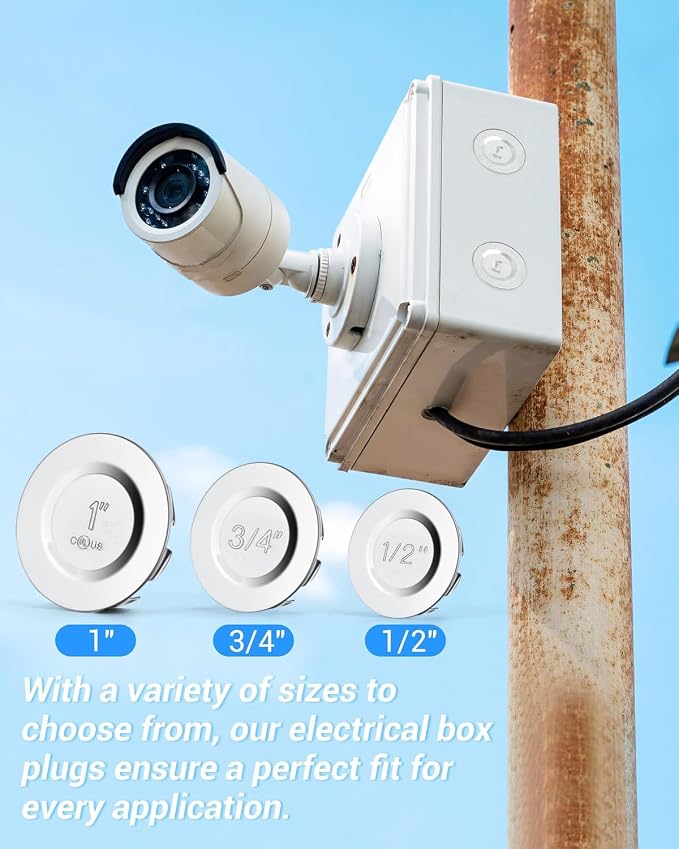 24 Pcs 3/4 Inch Knockout Plugs for Electrical Box Conduit Openings | Knockout - Image 5