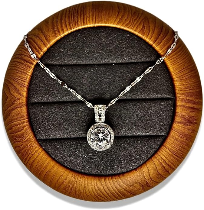 Stunning 3-piece Moissanite Jewelry Set - Necklace, Ring & Earrings | Elegant Wedding Jewelry Sets for Brides | Perfect Moissanite Earrings & Necklace | Timeless Bride Earrings & Wedding Earrings for Brides