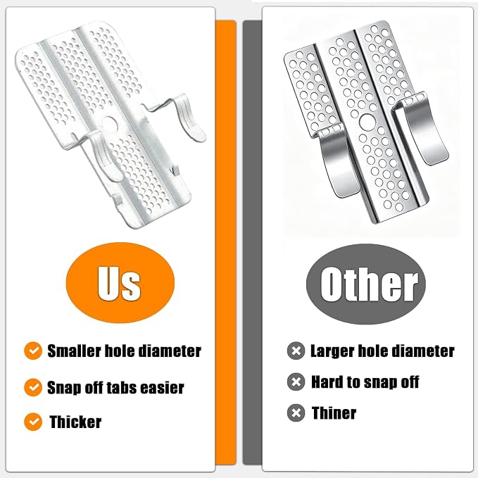 Drywall Repair Clips 12 Pack, Drywall Fastener Clip Kit, Stainless Steel | Wall - Image 4