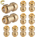 10PC HeSun Pushfit Coupling, 1/2"x1/2" Push to Connect Plumbing Fittings | by HeSun