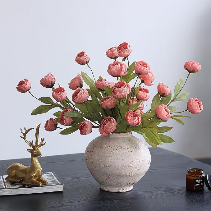 12 Pcs 27" Faux Silk Peony Artificial Flowers Stems - Image 9