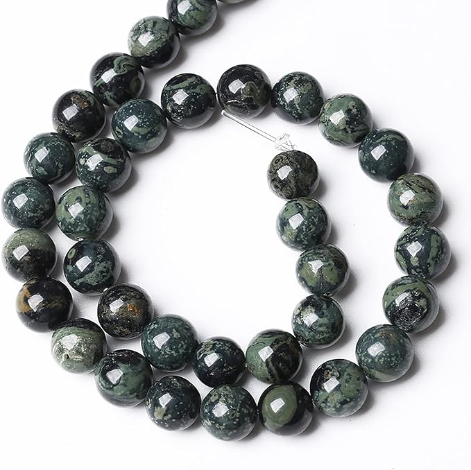 8mm 45pcs Natural Kambaba Jasper Beads Round Loose Energy Healing Stone Beads for Jewelry Making DIY Bracelet 15 Inch