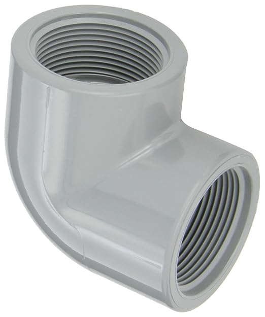 Spears 808-C Series CPVC Pipe Fitting, 90 Degree Elbow, Schedule 80, 1-1/2" NPT by Aqua+Plumb