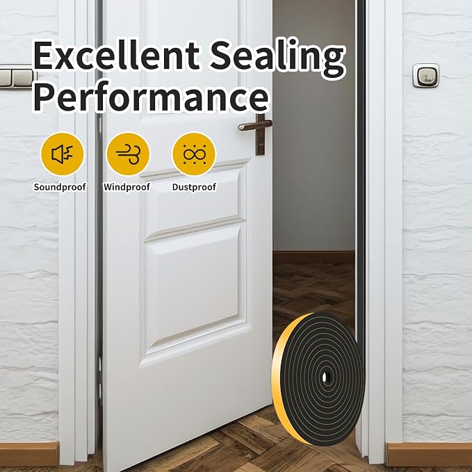 Weather Stripping Door Seal, High Density CR, 1/2 in x 1/4 in x 13Ft | Weather - Image 6