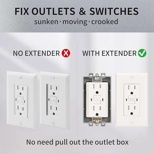 1/2Inch Single Gang Receptacle Outlet Box Extenders - Image 6
