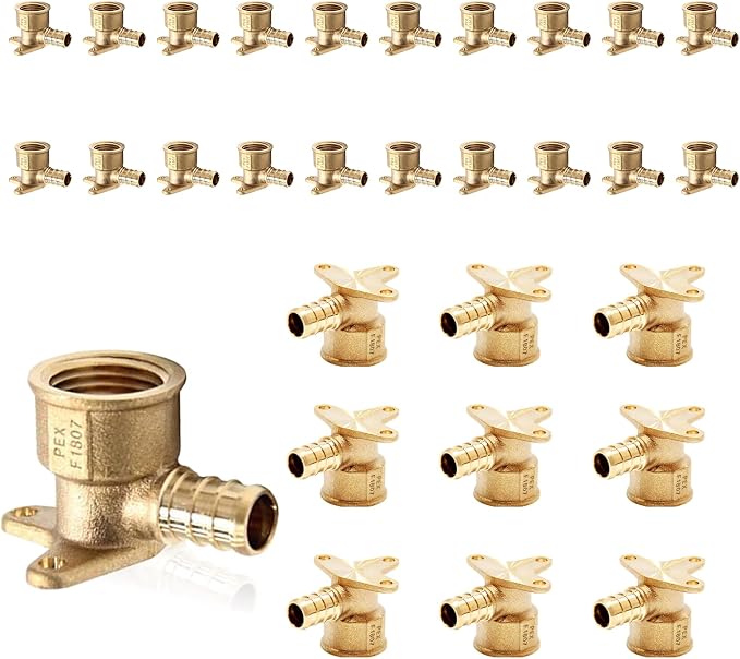 30Pack Seelink PEX Fittings, 1/2" PEX x 1/2" Female NPT Drop Ear Elbow | PEX by Seelink