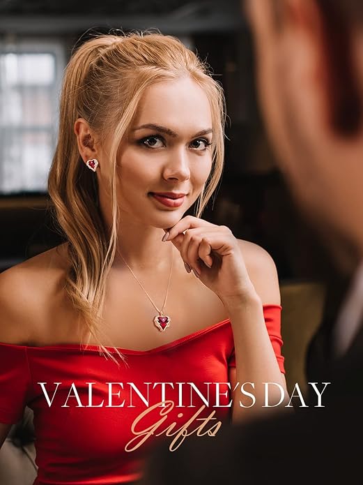 CDE Valentines Day Gifts for Women Angel Wings Necklace for Women with Birthstone, Love Heart Silver Tone/Gold Tone Pendant, Ideal Anniversary or Birthday Jewelry Gifts for Wife Girlfriend Her
