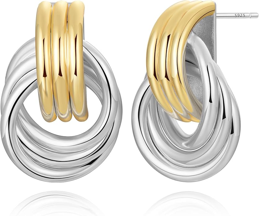 14K Gold Earring Cross Waterdrop Butterfly Heart Knot Earrings for Women Gold Silver Cross Leverback Drop Gold Silver Teardrop Hoop Dangle Earring White Gold Dangle Drop Earring