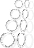 Small Gold Huggie Hoop Earrings Set for Women Men Hypoallergenic 14K Plated Stack Cartilage Earrings, Multiple Piercing Lightweight Mini Thin Cute Dainty Trendy Jewelry Set Christmas Gifts for Women