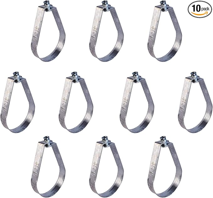 Highcraft ITSO-HQ34-10 Swivel Loop Pipe Hanger, Pre-Galvanized Steel, 3/4 in. by Highcraft