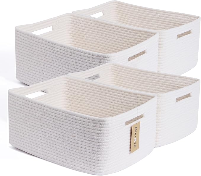 MiniArk Large Storage Baskets for Organizing, Baby Nursery, Toy Bins Box by MiniArkStorageBasketsHome