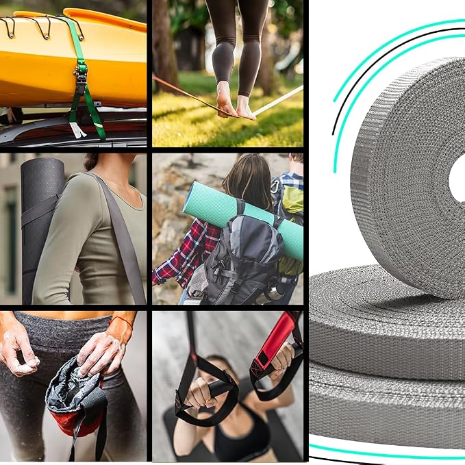 Webbing Strap, 3/4" to 2", 10-50 Yds, EDC gear, backpack repair and pet dog - Image 6
