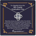 EPIRORA Sterling Silver Cubic Zirconia Love Knot Pendant Necklace for Women, Graduation Birthday Christmas Jewelry Gifts for Friends/Wife/Sister/Daughter/Mom