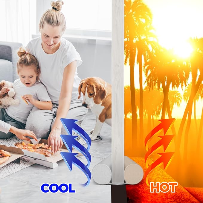 Holikme Under Door Draft Stopper Door Seal Gap Filler Weather Stripping | 32 - Image 3