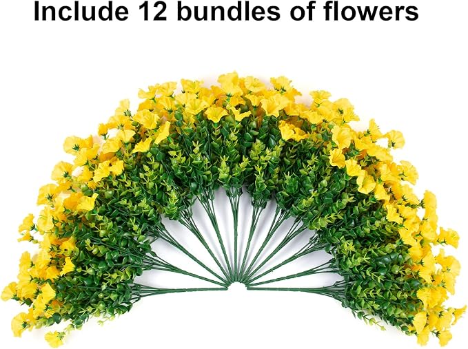 Artificial Flowers for Outdoors Fake Flowers Plants for Spring Summer Decor - Image 5
